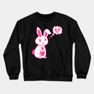 Broken Hearted Bunny Rabbit Crewneck Sweatshirt